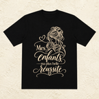 T-shirt Femme illustré « Mes enfants, ma plus belle réussite »