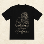 T-shirt Femme illustré « Mes enfants, mon plus grand bonheur »