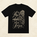 T-shirt Femme illustré « Mes enfants sont ma force »