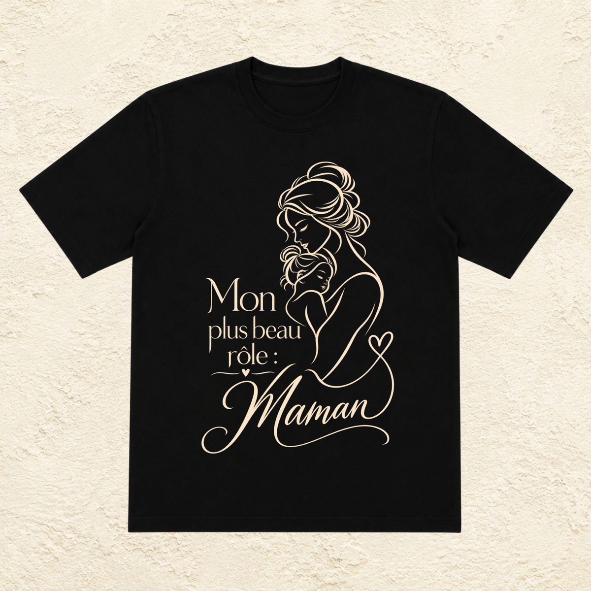 T-shirt Femme illustré « Mon plus beau rôle : Maman »