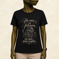 T-shirt Femme illustré « Un coeur de maman, ça aime sans compter »