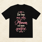 T-shirt Femme texte « De tous mes rôles, Maman est mon préféré »