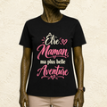 T-shirt Femme texte « Être maman, ma plus belle aventure »