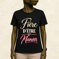 T-shirt Femme texte « Fière d'être maman »