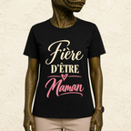 T-shirt Femme texte « Fière d'être maman »