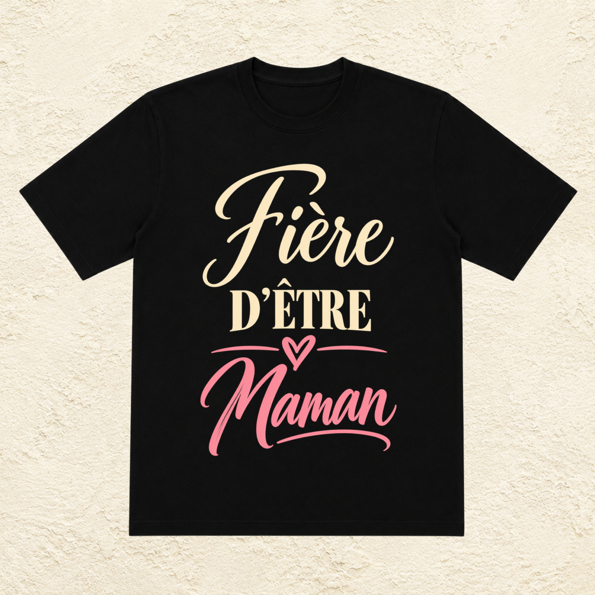 T-shirt Femme texte « Fière d'être maman »
