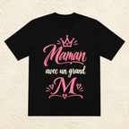 T-shirt Femme texte « Maman avec un grand M »