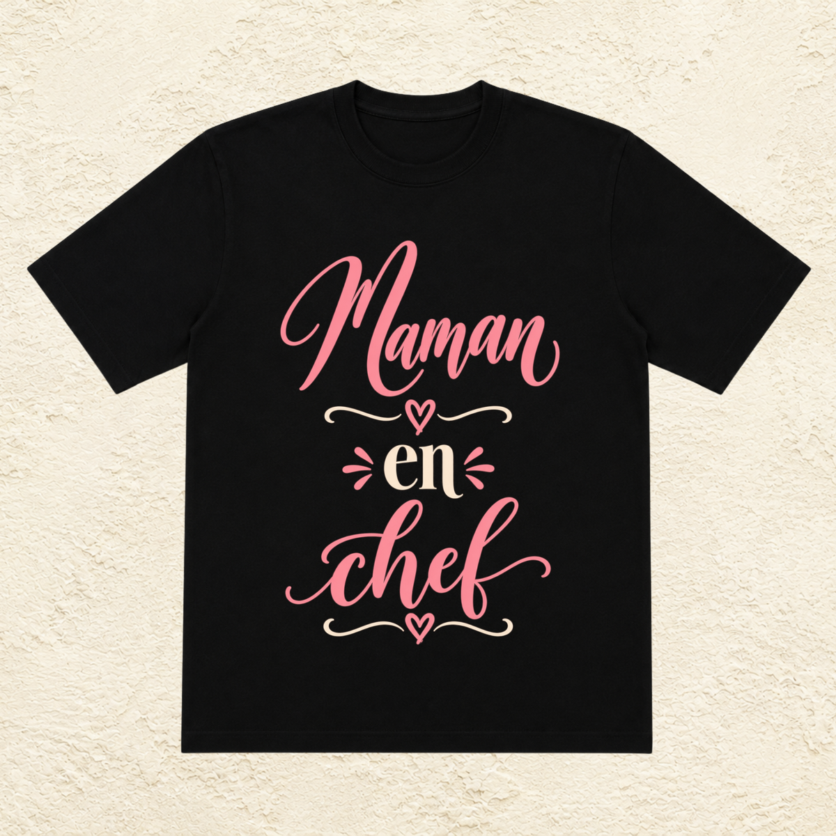 T-shirt Femme texte « Maman en chef »