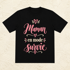 T-shirt Femme texte « Maman en mode survie »