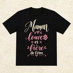 T-shirt Femme texte « Maman louve et fière de l'être »