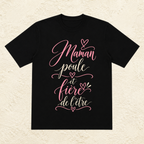 T-shirt Femme texte « Maman poule et fière de l'être »