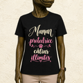 T-shirt Femme texte « Maman protectrice câlins illimités »