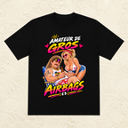 T-shirt Homme illustré « Amateur de gros airbags »