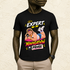 T-shirt Homme illustré « Expert en navigation privée »