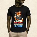 T-shirt Homme « J'aime les gens. Quand ils sont loin. »