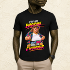 T-shirt Homme illustré « J'ai un énorme sens de l'humour ! »
