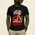 T-shirt Homme « J'ai un foie, autant qu'il serve ! »