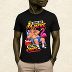 T-shirt Homme illustré « Je crois que ta mère veut mon corps... »