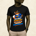 T-shirt Homme illustré « Je fais semblant d'écouter avec beaucoup de professionnalisme »