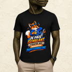 T-shirt Homme illustré « Je fais semblant d'écouter avec beaucoup de professionnalisme »