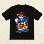 T-shirt Homme illustré « Je fais semblant d'écouter avec beaucoup de professionnalisme »