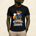 T-shirt Homme illustré « Je manque de patience, pas de lucidité »