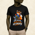 T-shirt Homme illustré « Je ne juge pas, je constate les dégâts »