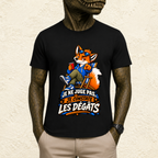 T-shirt Homme illustré « Je ne juge pas, je constate les dégâts »