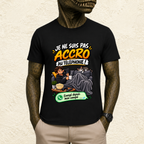T-shirt Homme « Je ne suis pas accro au téléphone ! »