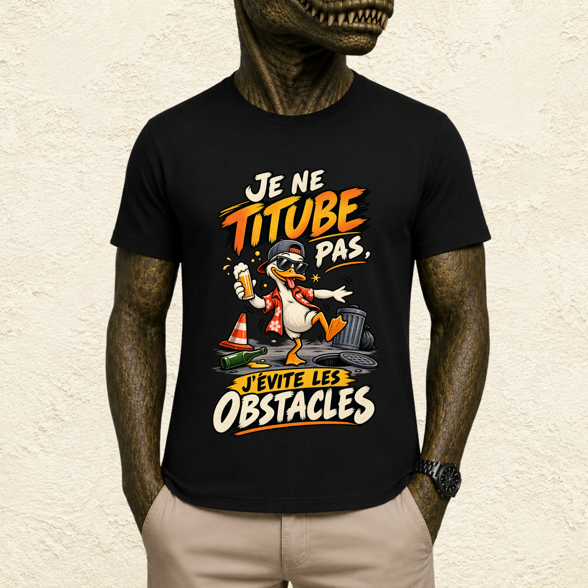 T-shirt Homme « Je ne titube pas, j'évite les obstacles »