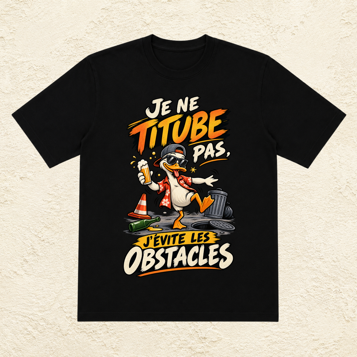 T-shirt Homme « Je ne titube pas, j'évite les obstacles »
