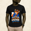 T-shirt Homme illustré « Je suis calme. C'est mon visage qui proteste »