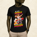 T-shirt Homme illustré « Je suis monté comme une légende ! »