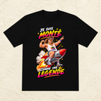 T-shirt Homme illustré « Je suis monté comme une légende ! »