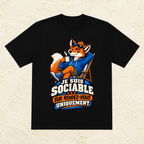 T-shirt Homme « Je suis sociable sur rendez-vous uniquement »