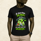 T-shirt Homme « Je suis venu en paix, j'ai quand même pris un goûter... »