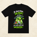 T-shirt Homme « Je suis venu en paix, j'ai quand même pris un goûter... »