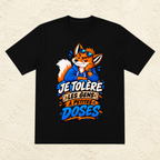 T-shirt Homme illustré « Je tolère les gens à petites doses »