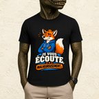 T-shirt Homme « Je vous écoute, malheureusement... »