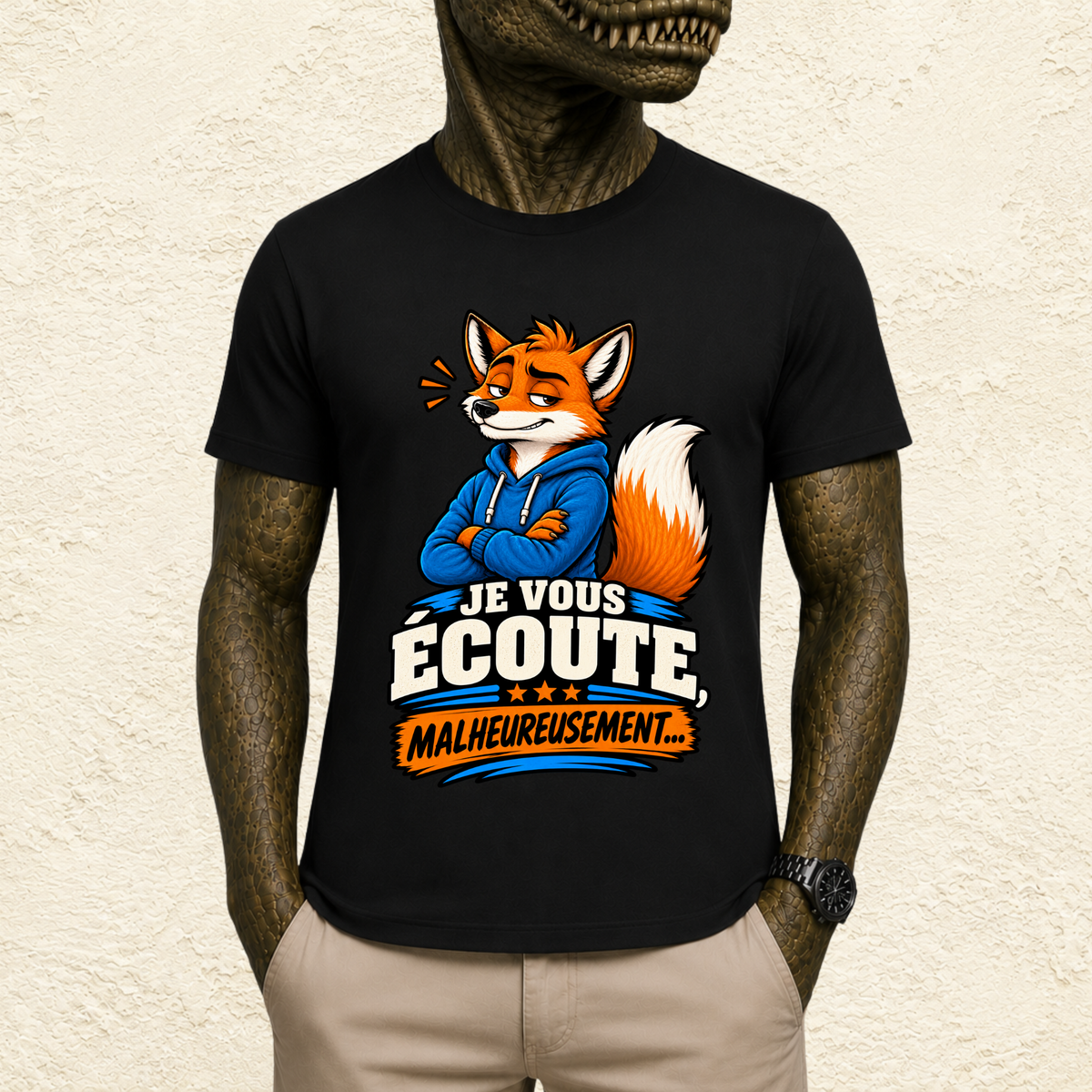 T-shirt Homme « Je vous écoute, malheureusement... »