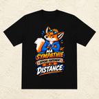 T-shirt Homme illustré « Ma sympathie dépend fortement de ta distance »