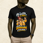 T-shirt Homme « Pas besoin de pull, j'ai une doudoune éthylique ! »