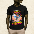 T-shirt Homme illustré « Pas gynéco, mais je peux regarder ! »