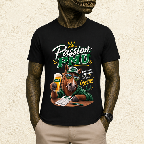 T-shirt Homme « Passion PMU »