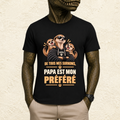 T-shirt Homme illustré « De tous mes surnoms, Papa est mon préféré »