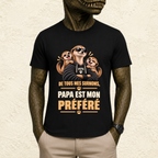 T-shirt Homme illustré « De tous mes surnoms, Papa est mon préféré »