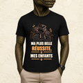 T-shirt Homme illustré « Ma plus belle réussite, mes enfants »