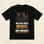 T-shirt Homme illustré « Ma plus belle réussite, mes enfants »