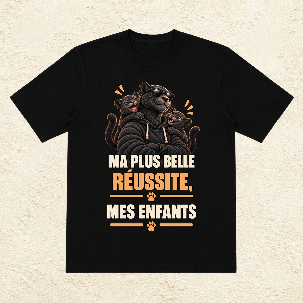 T-shirt Homme illustré « Ma plus belle réussite, mes enfants »