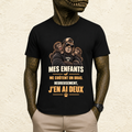 T-shirt Homme illustré « Mes enfants me coûtent un bras. Heureusement, j'en ai deux ! »